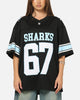 Bleacher Athletic Cronulla-Sutherland Sharks NRL Gridiron Mesh Jersey Official Team Color