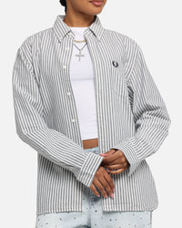 Fred Perry Stripe Oxford Shirt Blue