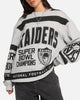 Mitchell & Ness Las Vegas Raiders Letterform Crewneck Grey Marle/Official Team Color