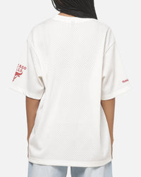 Mitchell & Ness Chicago Bulls Open Mesh T-Shirt Cream
