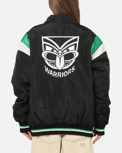 Bleacher Athletic New Zealand Warriors NRL Legacy Baseball Jacket Black