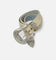 MNML Metal Studded Belt Cream