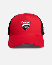 New Era Ducati Corse 9FORTY E-Frame Trucker Snapback Red