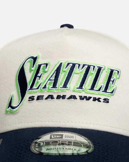New Era Seattle Seahawks "NFL 26 AU Two Tone Chrome" 9Forty A-Frame Snapback Official Team Colours