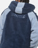 Carre Cream Sherpa Hood Zip Jacket Navy