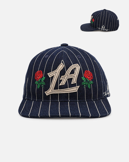 Mitchell & Ness Los Angeles Clippers 'Vintage Denim Stripes' Pro Pinch Snapback Denim Blue