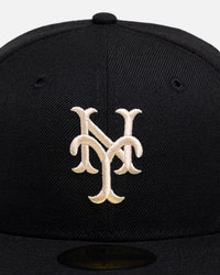 New Era New York Mets 'Wool' 59FIFTY Fitted Black