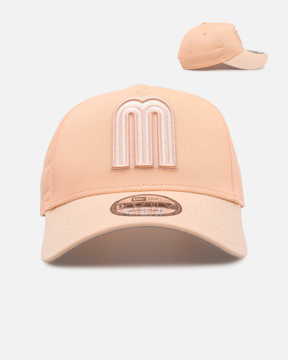 New Era Mexico National Baseball Team 'Peaches' 9FORTY A-Frame Snapback Peach
