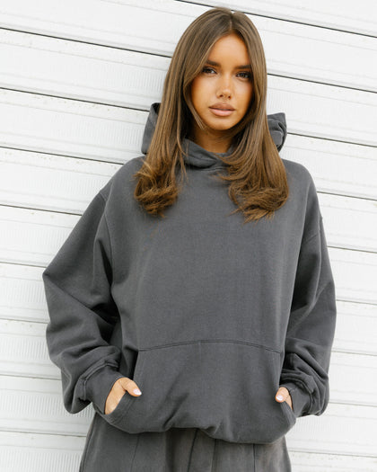 American Thrift Pullover Hoodie Washed Charcoal