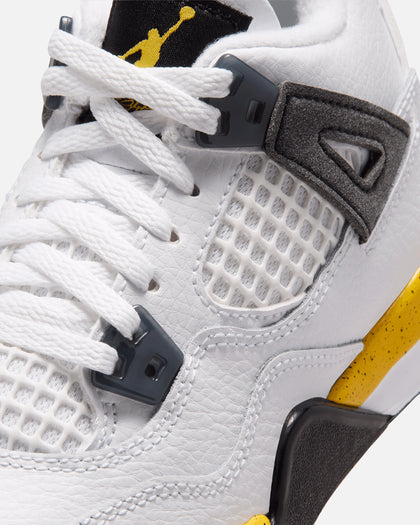 Jordan Kids' Air Jordan 4 Retro "Tour Yellow" (TD) White/Tour Yellow-White
