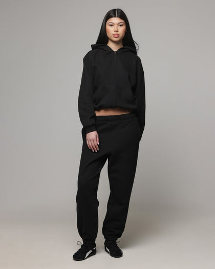 American Thrift Women's Cuffed Trackpants Black
