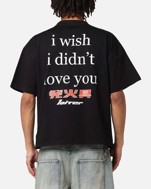 Loiter Love Sick T-Shirt Black