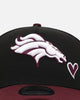 New Era Denver Broncos 'Burgundy Hearts' 9FORTY A-Frame Snapback Black/Maroon