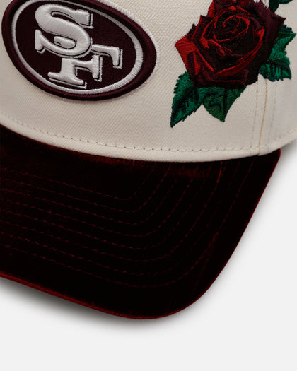New Era San Francisco 49ers 'Velvet Roses' 9FORTY A-Frame Snapback Chrome