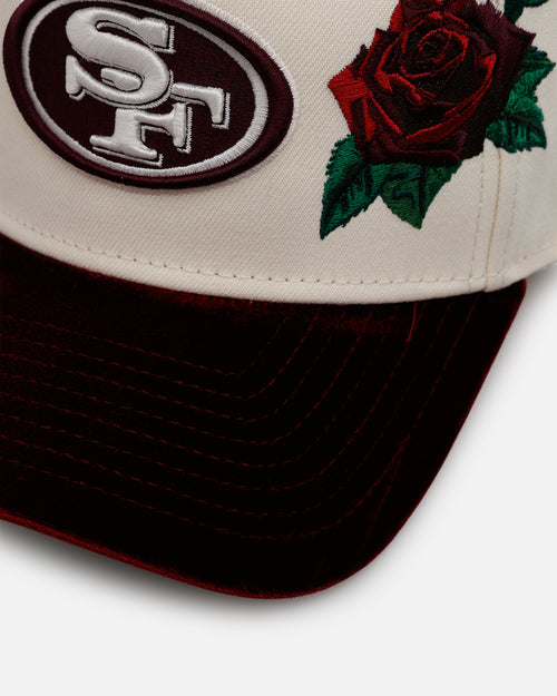 New Era San Francisco 49ers 'Velvet Roses' 9FORTY A-Frame Snapback Chrome