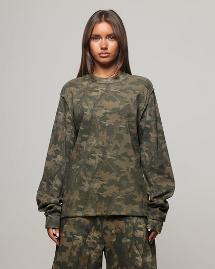 American Thrift Long Sleeve Thermal T-Shirt Camo