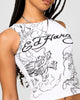 Ed Hardy Women's Dragon Tank White
