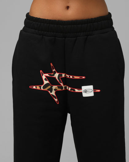 Loiter Hybrid Sweatpants Black/Leopard