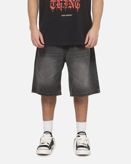 Saint Morta Amplus Devotion Denim Jorts Black Shadow