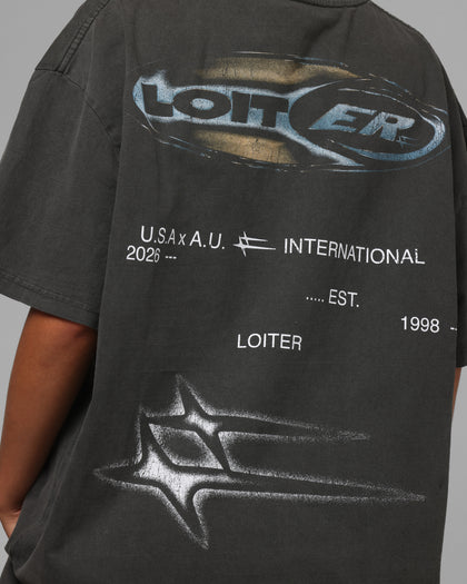Loiter Speedform T-Shirt Black Wash
