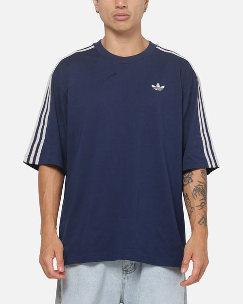 Adidas 3 Stripes Oversized T-Shirt Night Indigo
