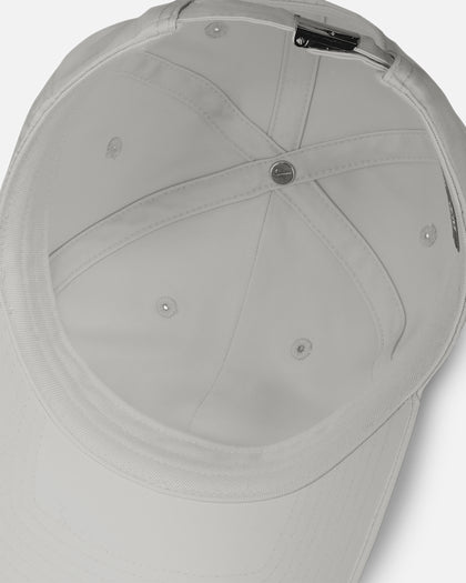 Nike Unstructured Dri-Fit Club Metal Swoosh Strapback Cap Light Bone/Metallic Silver