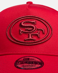 New Era San Francisco 49ers 'New Era x NFL' 9FORTY A-Frame Snapback Red