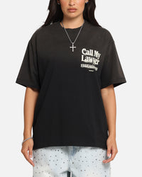 Market Call My Lawyer 3D T-Shirt Faded Black