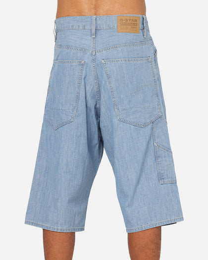G-Star Bam Logger Denim Shorts Vintage Blue