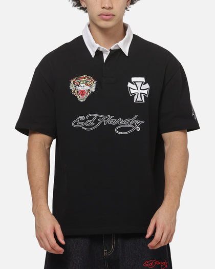 Loiter Hardy League Polo T-Shirt Black