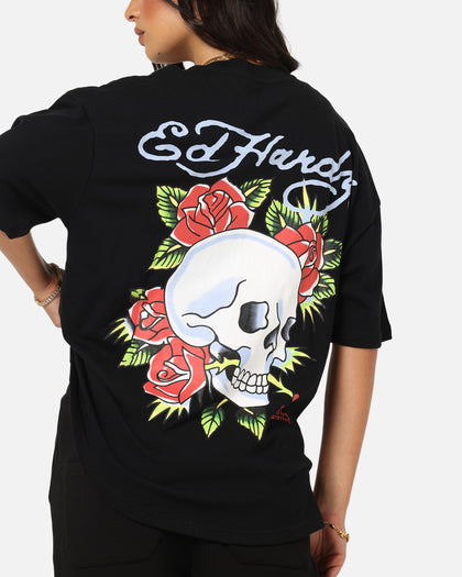 Ed Hardy Death & Bloom T-Shirt Black