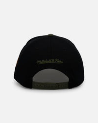 Mitchell & Ness Los Angeles Angels 'Olive Cargos' Pro Pinch Snapback Olive/Black