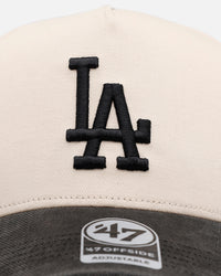 47 Brand Los Angeles Dodgers 'Washed Black Visor' 47 Offside Snapback Natural