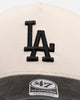 47 Brand Los Angeles Dodgers 'Washed Black Visor' 47 Offside Snapback Natural