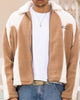 Loiter Spire Fleece Jacket Dark Tan/Ecru