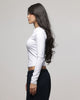 American Thrift Women's Fitted Long Sleeve T-Shirt White