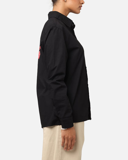 Carre Dice Club Long Sleeve Button Up Shirt Black