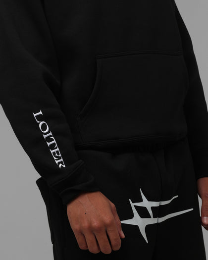 Loiter Hybrid Premium Hoodie Black