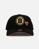 New Era Boston Bruins 'Team Color Hearts' 9FORTY A-Frame Snapback Official Team Color