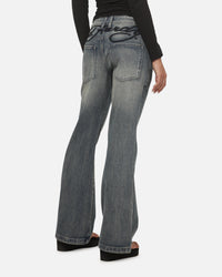 Ed Hardy Faded Bootcut Jeans Dirty Denim