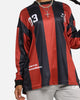 Carre Academy Oversized Long Sleeve T-Shirt Red/Black