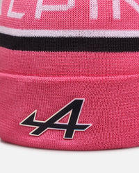 New Era X Alpine Team Cuff Knit Beanie Pink