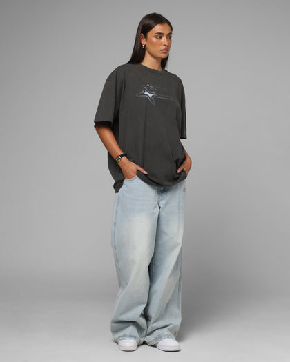 Loiter Afterimage T-Shirt Black Wash