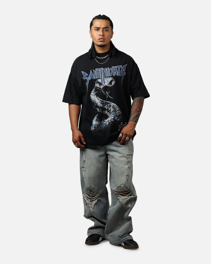 Saint Morta Year Of The Snake Boxy T-Shirt Vintage Black