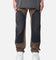 MNML Contrast Double Knee Denim Jeans Brown