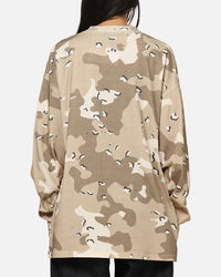 Carre Deserted Long Sleeve T-Shirt Brown Camo