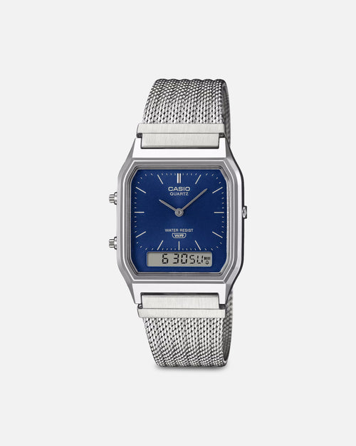 Casio AQ230EM-2A Watch Silver/Blue