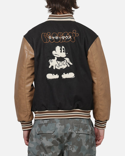 Carré x Disney Mickey & Friends Varsity Jacket Washed Black