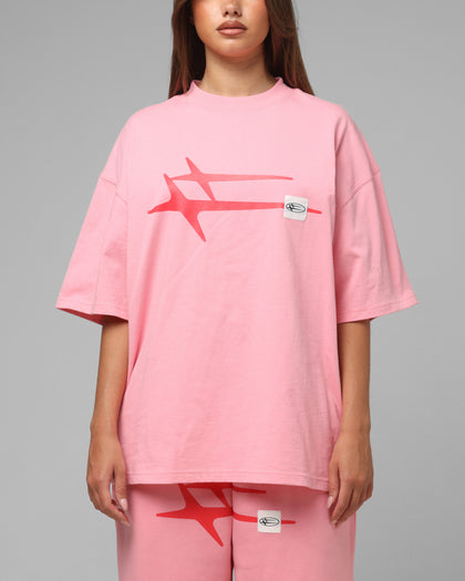 Loiter Hybrid Premium T-Shirt Pink