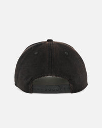 New Era Penrith Panthers 'NRL Golfer Washed Black' Pre-Curved Corduroy Golfer Snapback Washed Black